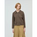 tシャツ mizuiro ind ワイドカラーポロシャツ レディース