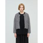 カーディガン mizuiro ind ポケット付きヘアリークルーネックカーディガン レディース