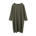 ショッピングミモレ丈 ワンピース mizuiro ind クルーネックロングワンピース