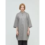 ショッピングシャツワンピース ワンピース mizuiro ind グロッシーワイドハーフスリーブシャツワンピース