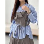 ショッピングコサージュ 「OUNNOUN」マルチウェイコサージュビスチェ レディース