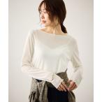 tシャツ ラメシアーリブカットソー レディース