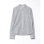 ショッピングホリスター 「Hollister」 ストライプ柄長袖シャツ L ホワイト メンズ