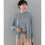 カーディガン 「洗える」サステナブルウール ベーシック カーディガン レディース