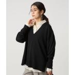 ニット セーター エブリニット Vネック ウォッシャブル レディース