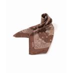 スカーフ バンダナ 「AENEIS/エネス」MINIMAL BANDANA SILK SCARF 68CM：スカーフ レディース