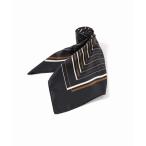 スカーフ バンダナ 「AENEIS/エネス」MINIMAL ILLUSION SILK SCARF 90CM:スカーフ レディース
