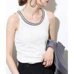タンクトップ ノースリーブ アビガイルテープタンクトップ レディース