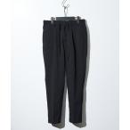  брюки шерсть лицо & dry Touch 1 плиссировать легкий брюки / тонкий конический мужской женский 