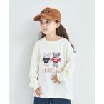 tシャツ 「綿100%」ユニセックス ルーズシルエット アニマルプリント長袖Tシャツ キッズ 子供服 男の子 女の子