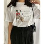 tシャツ リボンダルメシアン半袖Tシャツ レディース
