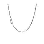 ショッピングjam ネックレス 安全ピン 長アズキ チェーン ダイヤモンド ネックレス XS シルバー925 メンズ レディース メンズ レディース