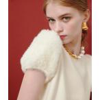 ニット セーター WEB限定「LOULOU WILLOUGHBY」フェザースリーブプルオーバー レディース