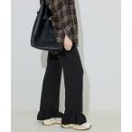 パンツ ニットフリルパンツ レディース
