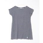 [ORCIVAL] окантовка рисунок трикотаж с коротким рукавом - темно-синий женский 