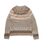 ショッピングノルディック 「FREAK'S STORE」 長袖ニット MEDIUM ベージュ メンズ