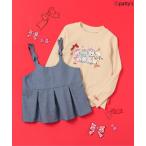 ショッピングセラフ tシャツ 「SWIMMER」ビスチェ付きトップス キッズ 子供服 女の子