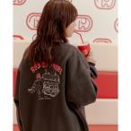 トレーナー スウェット 「a-r」「RCG×DOMDOM」裏起毛 コラボイラストプリント クルーネックスウェット メンズ レディース