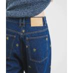 ジーンズ デニム デニムパンツ シームポケットフレアデニム レディース
