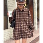 ブラウス シャツ 「WEB限定」「４サイズ展開」ルーズシルエットレギュラーカラーアソートシャツ レディース メンズ