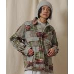 シャツ Universal Style Wear パッチワーク シャツ メンズ レディース