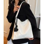 ショッピングエナメルバッグ トートバッグ 「防水PU・軽量」エナメルタッチシンプルトートバッグ/サブバッグ レディース