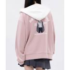 パーカー 「a-r」「RedCapGirl/レッドキャップガール」バックイラスト シルキータッチ フルジップパーカー メンズ レディース