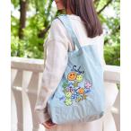 エコバッグ スマイリークローバー刺繍エコバッグ