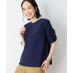 tシャツ 刺繍切替プルオーバー「UVカット・接触冷感」 レディース
