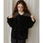 ブルゾン アウター ラインストーンボアブルゾン レディース