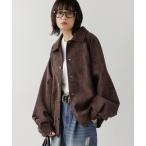 ブルゾン アウター 「UNISEX」ソフトスウェードブルゾン レディース メンズ