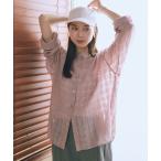 ショッピングシャツ ブラウス シャツ シャドーチェックシャツ レディース