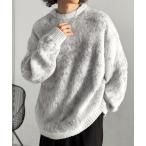 ショッピングモード セーター ニット 「Classical Origin」「まるで毛布。」モヘアライクシャギー素材クルーネックセーター／Mohair-Like Shagg