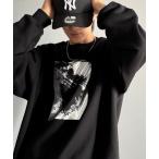 トレーナー スウェット 「Classical Origin」かすれボックス箔裏起毛スウェット／Foil-Printed Faded Box Graph