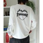 tシャツ 「THRASHER/スラッシャー」ハートモチーフデザイン ロングスリーブTシャツ メンズ レディース