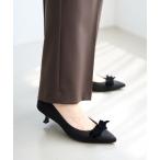 パンプス 4.5cmポインテッドダブルリボンパンプス
