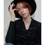 ショッピングジレ ベスト ジレ ジオリカツィードフリンジジレ レディース