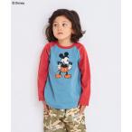 tシャツ 「Disney」ミッキーマウスラグランロンT キッズ 子供服 男の子 女の子