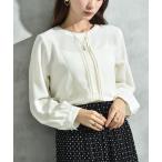 ブラウス シャツ ポーラレース重ね
