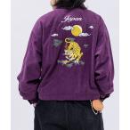 スカジャン 「a」チェーン刺繍 コーデュロイベトジャン メンズ レディース