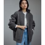 ブルゾン アウター FOXカシミヤジップブルゾン レディース