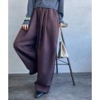 カーゴパンツ 「mizuiro ind/ミズイロインド」 ワイドカーゴパンツ レディース