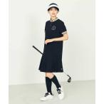 ショッピングペチパンツ ワンピース レディースゴルフウエア/ハーフZIPモックネックワンピース