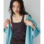 BARNYARDSTORM / スクエアリブタンクトップ / マシンウォッシャブル レディース