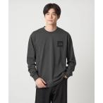 tシャツ 「THE NORTH FACE」スクエアロゴ ロングスリーブ 長袖 Tシャツ メンズ