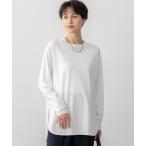 tシャツ 「大好評素材/洗える」コットンベアジャージー ロング Tシャツ レディース