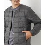 ダウンジャケット ダウン 「TAION/タイオン」別注クジラ刺繍CREW NECK BUTTON DOWN JACKET メンズ