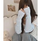  гетры для рук [float] простой Logo ga- Lee дизайн гетры для рук / гетры для рук [UV меры / охлаждение меры / контакт охлаждающий ] женский 