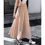 ショッピングガウチョパンツ パンツ ガウチョパンツ ワイドパンツ ガウチョパンツ ハイウエスト 無地 マキシ丈 動きやすい レディース