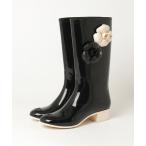 「CHANEL」 レインブーツ 36 ブラック レディース